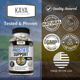 thumbnail image 4 of Kaya Naturals Prostate Support | Potent DHT Blocker for Hair Growth, Promote Sleep, Beta Blocker to Reduce Frequent Urination, Support Bladder Emptying & Stamina Supplement (180 Capsules), 4 of 9