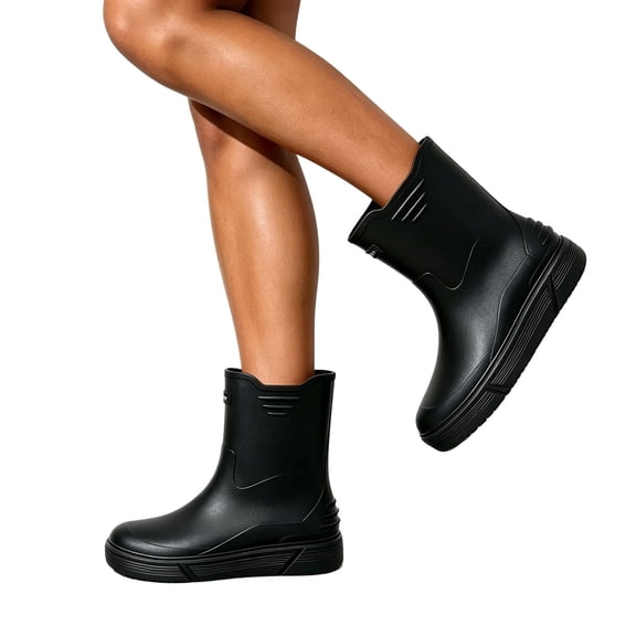 Fashionable Short Tube Rain Boots Waterproof Outdoor Soft Sole Kitchen Fishing Shoes