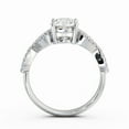 thumbnail image 3 of Spot Jewel 1.6 Ct Round Cut Lab Created Diamond Ring – Infinity Criss Cross Solitaire – Accent Stone 4 Prong Set – 14K White Gold Plated – Meaningful Gift Ring, 3 of 4