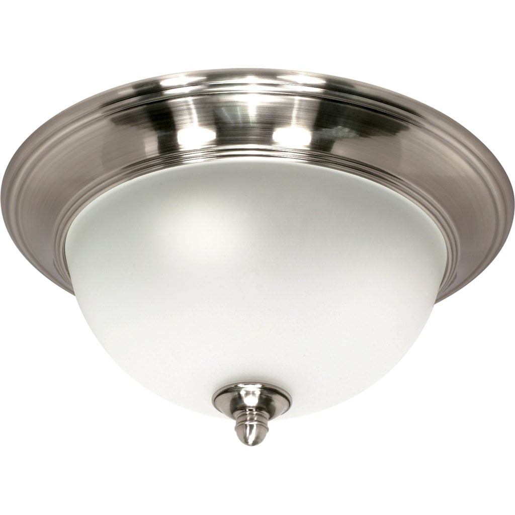 Nuvo 60617 Small Dome Flush Ceiling Light Fixture in Smoked Nickel
