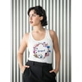 thumbnail image 2 of Wildflower Wreath Racerback Tank Women -Image by Shutterstock, Female Large, 2 of 4