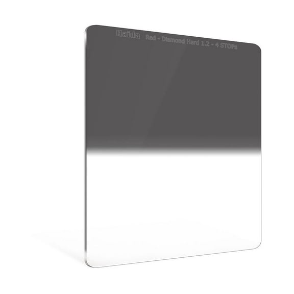 Haida Red Diamond Hard-Edge Graduated ND 150x170mm Filter, 1.2 Density (4-Stops)