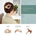 thumbnail image 4 of French Concord Flat Hair Clips - 6PCS Curved Hair Claw No Slip Hair Clips Strong Hold Clip Hair Claw for Women, 4 of 11