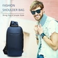 thumbnail image 2 of Men Outdoor Shoulder Bag Water-Resistant Oxford Cloth Chest Pack Fashion, 2 of 8