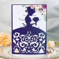 thumbnail image 1 of Tarjetas de invitación con sobres, tarjeta de felicitación con purpurina para niña, suministros para fiesta de compromiso y boda, invitación de bautismo, 10 unidades, 1 of 4