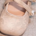 thumbnail image 6 of Kids Ankle Strap Girls School Shoes Comfortable Walking Flats Crisscross Straps Pearl Decor Cushioned Sole Flexible Everyday Wear, 6 of 6