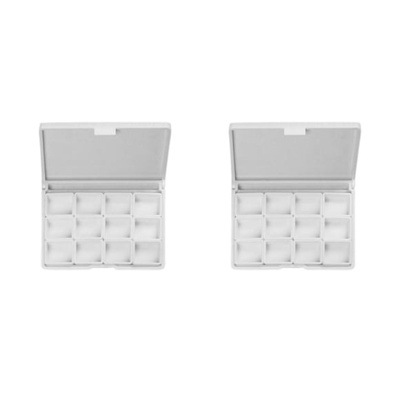 Sidaley Entusiastas de la rejilla duradera pintan artesanos multiusos pintura de paletas de acuarelas de larga duración paletas de artistas 12 12 rejillas 2Conjunto