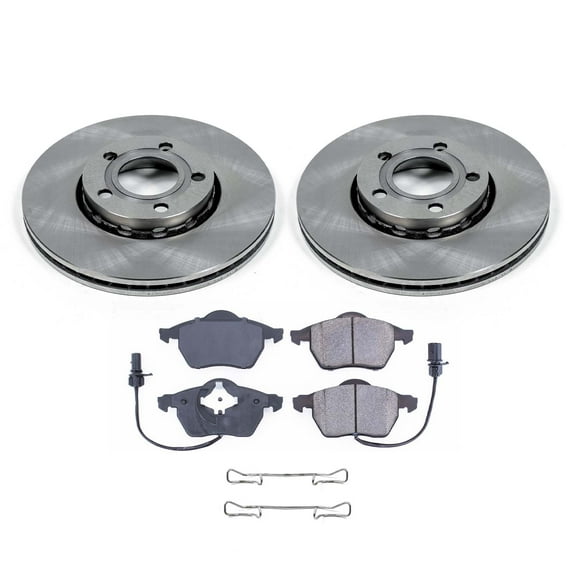 Ultimate Brakes Front Ceramic Brake Pad and Rotor Kit with Hardware WM80755