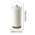 thumbnail image 3 of ufehgfjh 500ml Ceramic-Lined Double-Wall Coffee Cup with Straw - Portable Thermal Mug with Handle for Hot/Cold Drinks, 3 of 5