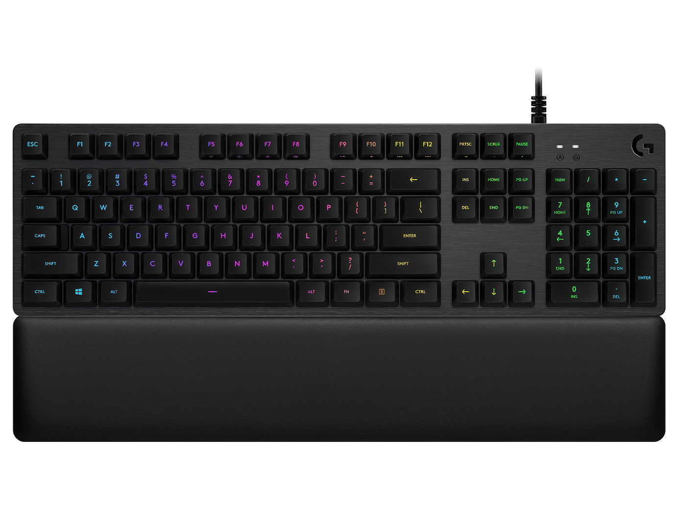 Logitech G513 Mechanical Gaming Corded Computer Keyboard for PC, Black