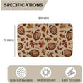 thumbnail image 3 of Fall Doormat Football with Maple Leaves 17 x 30 Inch, Seasonal Autumn Harvest Thanksgiving Decorative Doormat Welcome Floor Mat for Indoor Outdoor, 3 of 6