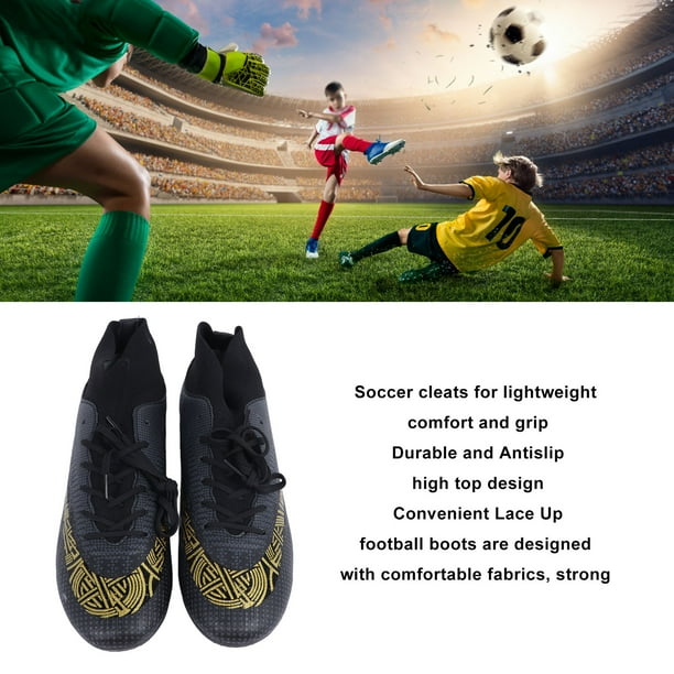 Soccer Shoes for Men Women Football Cleats Shoes High Top Soccer Cleats Lace Up Football Shoes Walmart