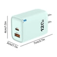 thumbnail image 3 of Birdeem USB C Fast Charger,5 Port USB Charging Station,PD Charger Block for Phone Tablet,Compact Travel Desktop Multi Device Power Adapter, 3 of 7