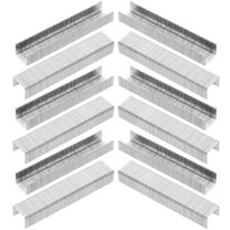 OUNONA 1000Pcs Small Pneumatic Staples Plated Silver Metal Staples Compatible with Electric Staplers
