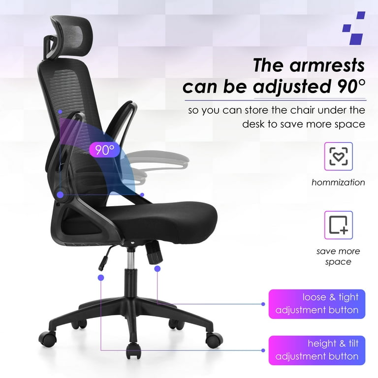 Height Chair Armrest Too High Summit Living Ergonomic Mesh Home