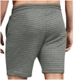 thumbnail image 3 of CaComMARK PI Shorts for Men Waffle Beach Shorts Fashion Casual Drawstring Elastic Printing Design with Pockets Shorts Light Gray 10(XL), 3 of 6