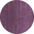 thumbnail image 1 of Ahgly Company Machine Washable Indoor Round Abstract Blue Contemporary Area Rugs, 8' Round, 1 of 4