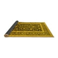 thumbnail image 2 of Ahgly Company Indoor Round Oriental Yellow Industrial Area Rugs, 7' Round, 2 of 4