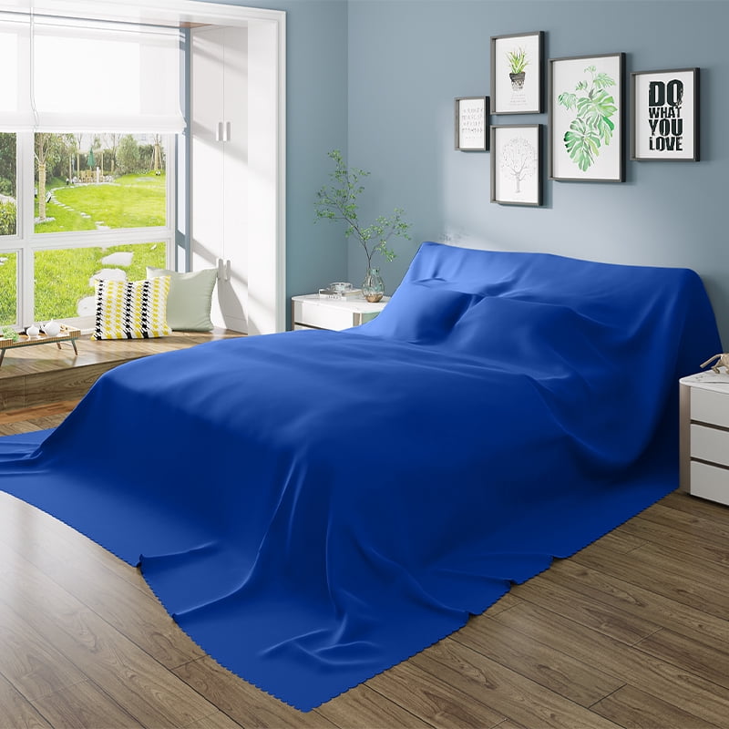Furniture Cover Sectional Couch Covers Drop Cloths, Extra Large Bedspread Sofa Storage Covers Dust Cover For Outdoor Indoor Storage-Navy blue-350x450cm(137x177in)