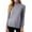 Gray_13#1118H, variant on Hearthz Womens Fleece Tops Long Sleeve Mock Turtleneck Base Layer Women Winter Warm Plush Thermal Tops for Women