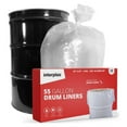 thumbnail image 3 of 55 Gallon Drum Liners - Clear Plastic Food Grade Bags, 38" x 63", 4 Mil, 50/Roll - Heavy Duty LDPE Liners with Perforation, Made in USA, 3 of 3