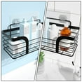 thumbnail image 2 of WORGEOUS Adhesive Bathroom Shelf Wall Mounted Organizer Rack Toiletries Storage Rack, 2 of 8