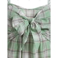 thumbnail image 3 of Tapa sin mangas a cuadros Bowknot Bowknot Rosegal  Camisetas sin mangas de talla grande, 3 of 5