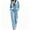 Sky Blue 02, variant on Karymi Tops for Women Trendy Velvet Two Piece Tracksuit, Zip Up Hooded Long Sleeve Jacket, Elastic Waist Wide Leg Pants, Fall Winter Casual Matching Outfit Set
