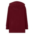 thumbnail image 4 of BangWanChi Womens Coats Dressy Women's Fashion Hooded Loose Corduroy Casual Jacket For Women Long-sleeved Hooded Casual Coat/jacket Wine XXXL, 4 of 4