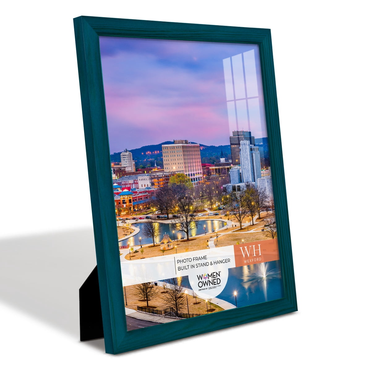 Woodgrain 11 in. x 14 in. Ocean Blue Picture Frame Set (Set of 4)