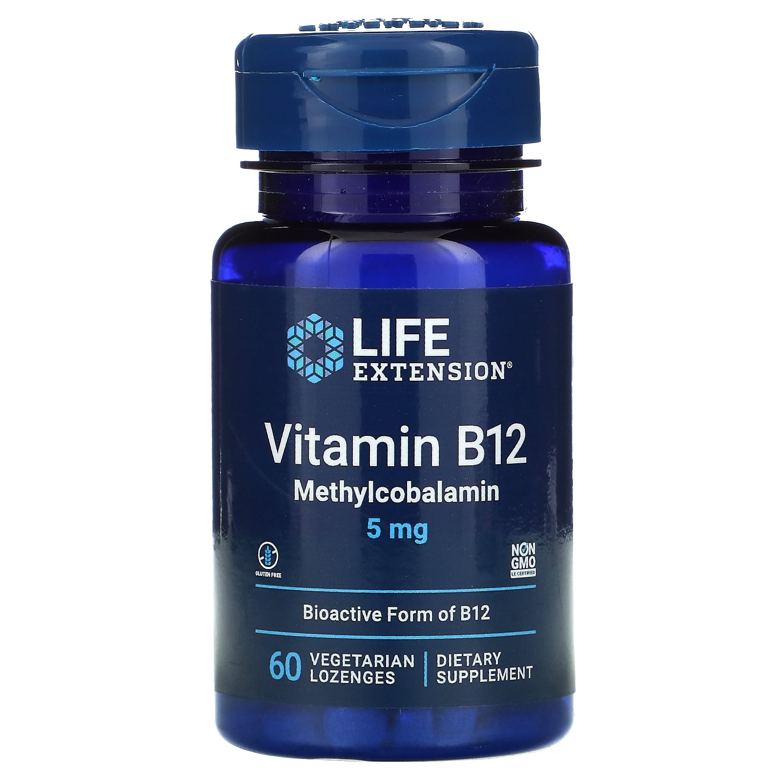 Life Extension Vitamin B12 Methylcobalamin, 5 mg, 60 Vegetarian