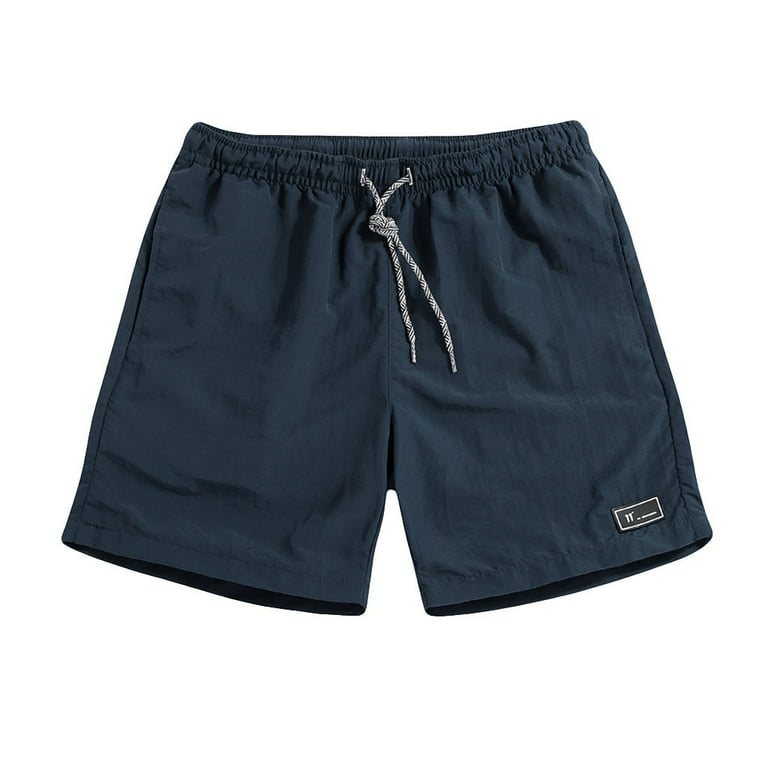 Mens elastic waist shorts 5 best sale inch inseam