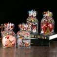thumbnail image 4 of Visland 5Pcs Storage Box Xmas Style Reusable Waterproof Transparent Christmas Fruit Packaging Box for Party, 4 of 5