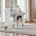 thumbnail image 5 of Yaheetech 23.2″ H Spacious Cat Tree with Wide Top Perch for Indoor Cats,Light Gray, 5 of 6