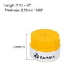 thumbnail image 2 of Cinta para baquetas de 5 piezas, empuñaduras para baquetas, envoltura de baquetas antideslizante de 1" de ancho y 43" para percusión, amarilla, 2 of 7