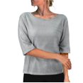 thumbnail image 3 of Womens Tops Sequin Round Neck Casual Pullover Shirt Tops for Women Half Sleeve Fashion Tunics Comfy Loose Fit Blouses Shirts for Women, 3 of 5
