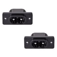 thumbnail image 1 of Unique Bargains Panel Mount Plug Adapter 250V AC 2.5A C8 2Pins Inlet Module Plug Straight 2pcs, 1 of 3
