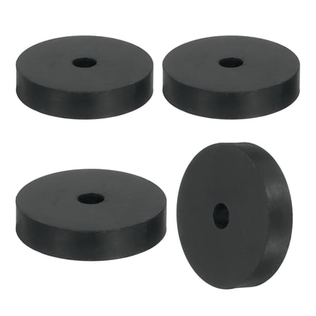 4Pack Thick Rubber Spacer, 1-3/4 Inch OD x 5/16 Inch ID x 3/8 Inch Thickness