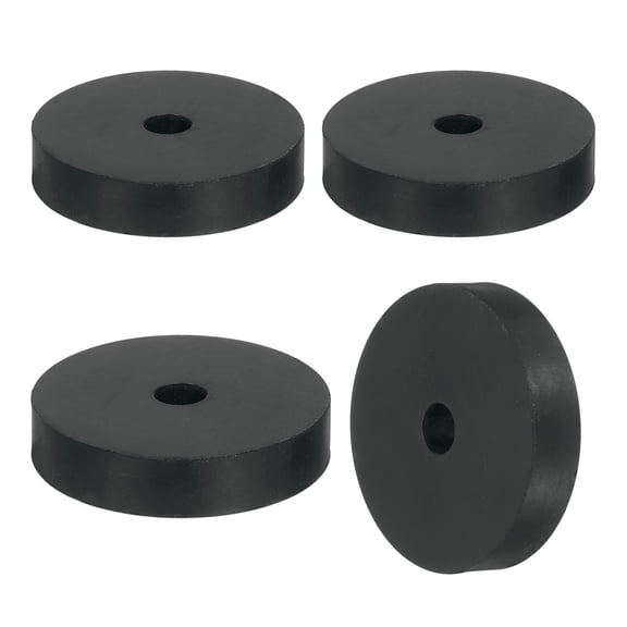 4Pack Thick Rubber Spacer, 1-3/4 Inch OD x 5/16 Inch ID x 3/8 Inch Thickness