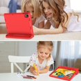 thumbnail image 4 of BMOUO Kids Case for onn 11" Tablet Pro Gen 4 2024 (Model:100146660), Shockproof Light Weight Handle Stand Case for Walmart Onn Tablet 11 inch 2024 (Gen 4), Red, 4 of 7