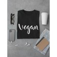 thumbnail image 3 of Vegan White Font Inspiration T-Shirt Men -Image by Shutterstock, Male 3X-Large, 3 of 4