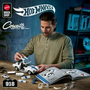 Mattel Brick Shop Hot Wheels Corvette Grand Sport Building Toy Kit (918 Pieces), for Collectors