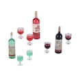 thumbnail image 4 of Mini Wine Glass,  Dollhouse Mini Drink Bottle  for Game for Party for Kitchen, 4 of 8