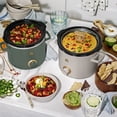 thumbnail image 6 of Beautiful 2 Qt Manual Slow Cooker, 2-Pack, Thyme Green + Porcini Taupe by Drew Barrymore, 6 of 15