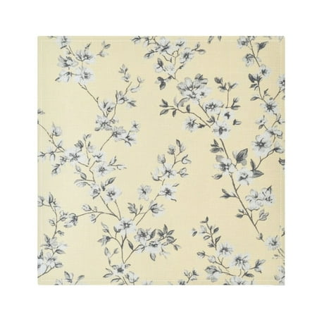 

Napkin Satin Napkin 20*20Inchx4 Kitchen Towel Dinner Plate Towel Decorative Towel Napkin Tea Towel Suitable For Kitchen Table Yellow Cloth Flowers