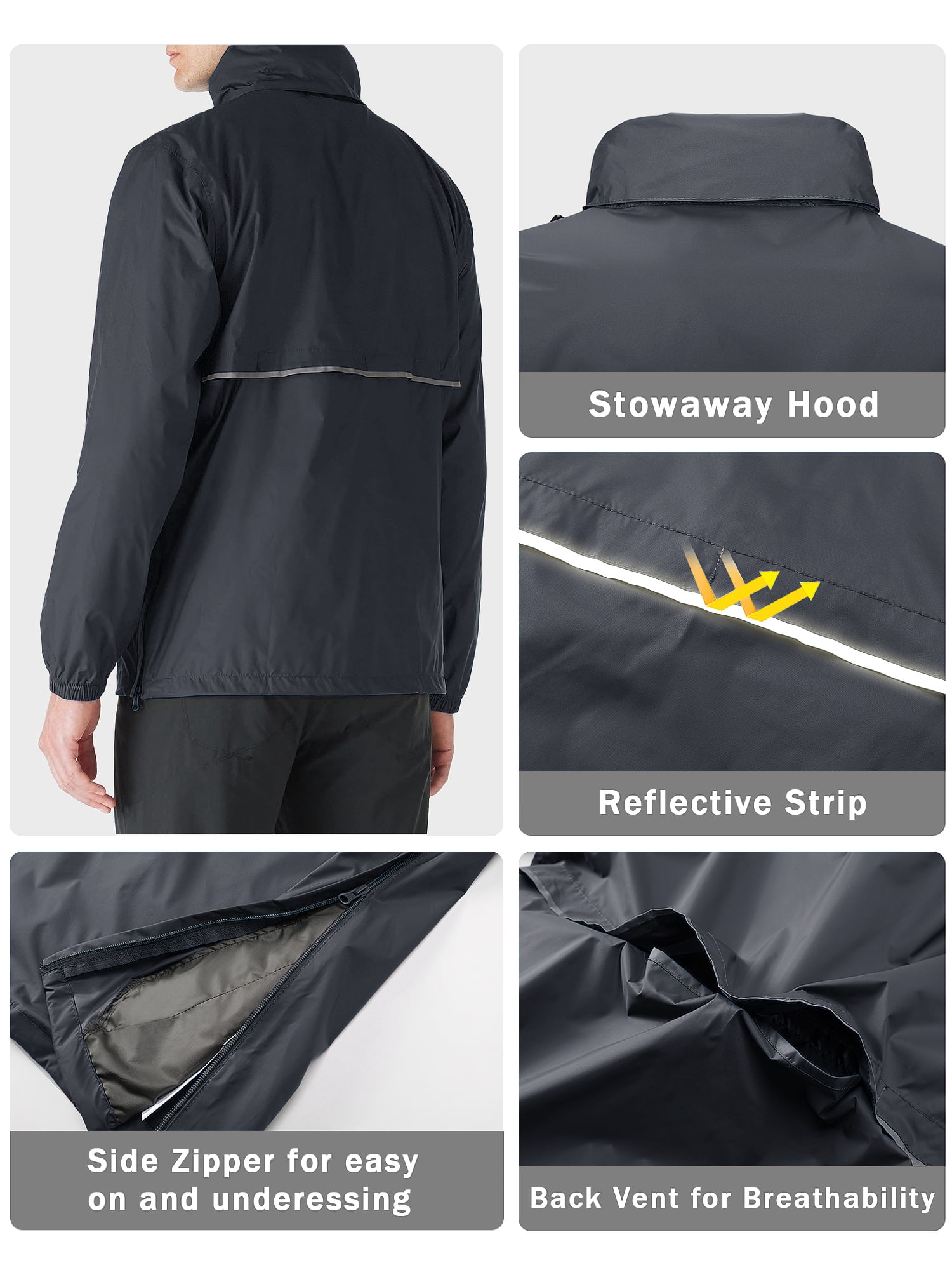メンズウェア FR2golf Stretch Nylon 2way Rain Jacket L zeel-water-fighter-100-