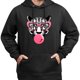 thumbnail image 3 of Sudadera con capucha divertida de estilo retro americano con corte holgado y bolsillo tipo canguro adelgazante.(M), 3 of 5
