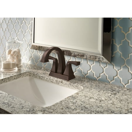 Delta Dryden Two Handle Centerset Bathroom Faucet, Venetian Bronze