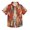 Blue Red Orange Tie Dye, variant on Dailycode Small Short Sleeve Button Down Shirts Azure Blue Marble Casual Shirt 3-10 Years