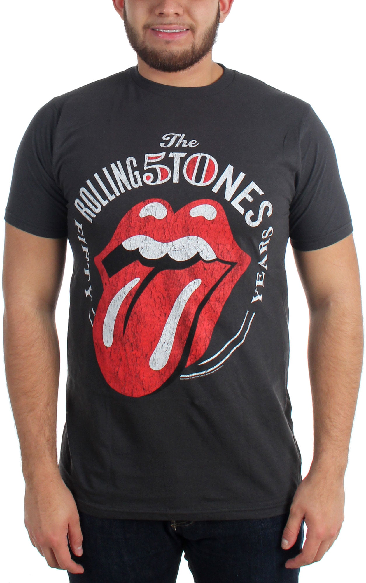 Rolling Stones - Mens 50 Years Tongue T-Shirt - Walmart.com